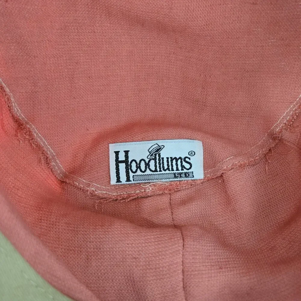 Vintage Hoodlums Ltd Floppy Sun Hat Pink Flowers Straw Brim Cottagecore One Size - Picture 8 of 16